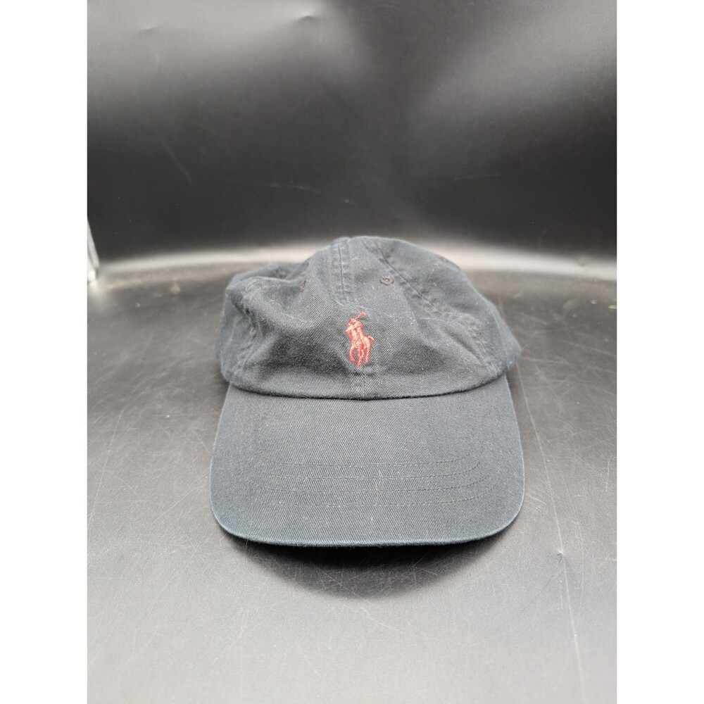 Polo Ralph Lauren Pony Logo Embroidered Cotton Cap Black One Size Mens Dad Hat